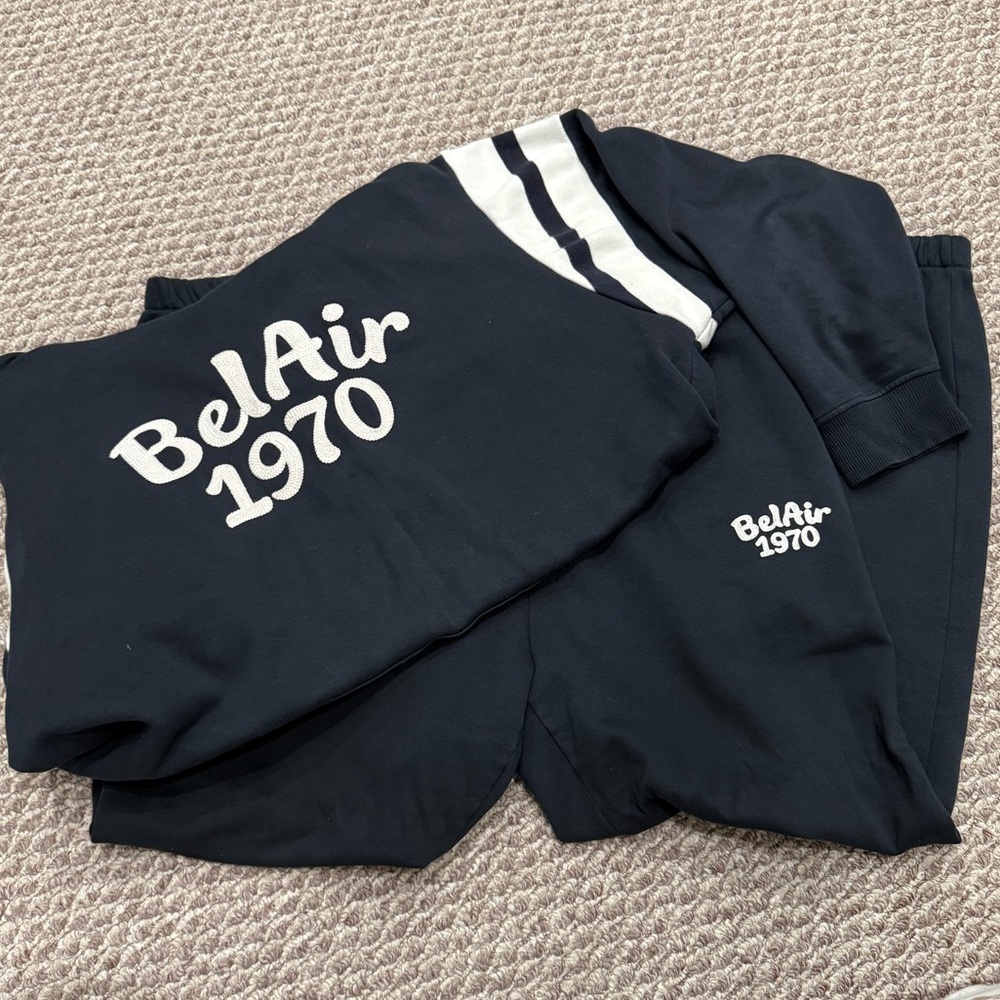zara bel air hoodie and sweatpants sweatpants set